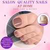 240pc Press on Toenails Women Fake Toe Nails with Tabs,