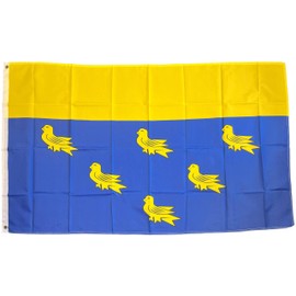 NWFlags West Sussex Flag 5ft x 3ft 75d Premium Polyester Suitable For Flagpoles | Strong Polyester 5x3 foot material flag with Eyelets