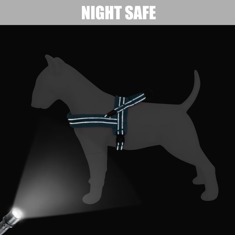 Didog Soft Flannel Padded Dog Vest Harness, No Pull/Quick Fit