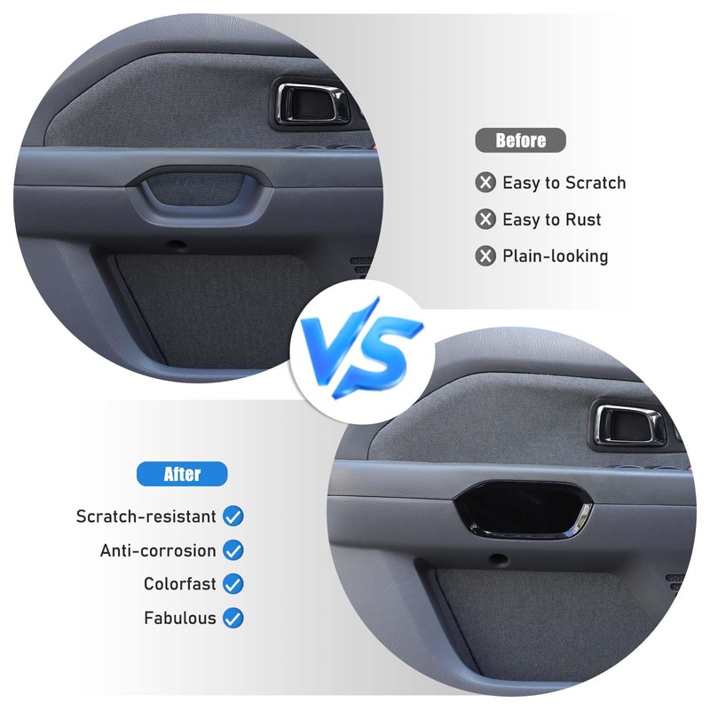 HIRUFAIT Inner Door Armrest Side Cover Trim Compatible with Pilot