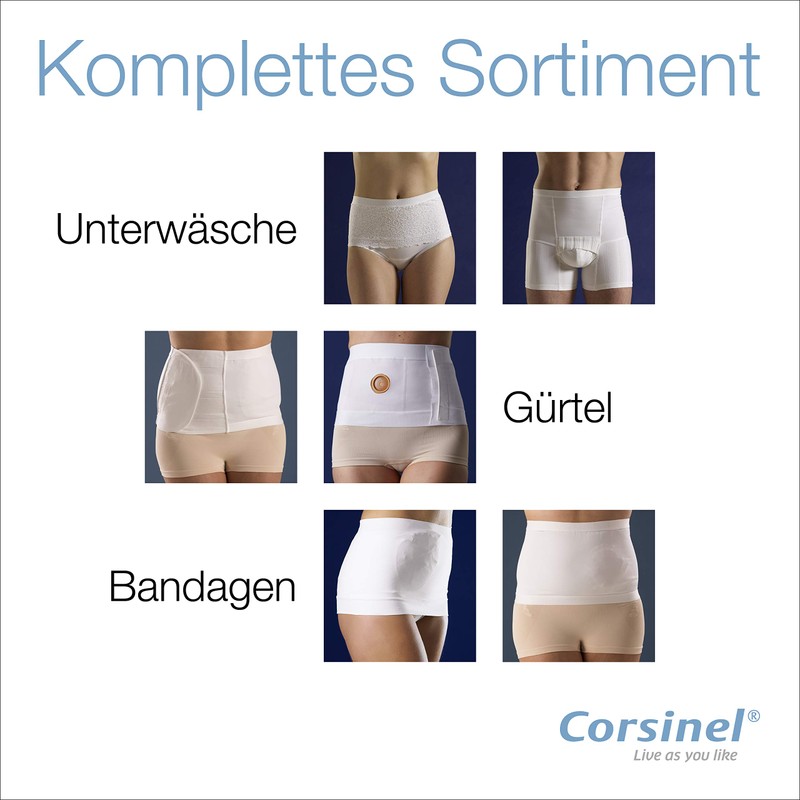 Corsinel Regular Female Brief Low for Medium Ostomy and Hernia