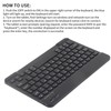 Wireless Bluetooth Keyboard 10Inch Lightweight UltraWide for Android IOS/Windows(Black )