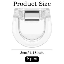 8Pcs Adjustable Hem Clips for Pants, Fabric Holders for Hemming Pants & Shirts, Reusable Quilting Clips to Shorten Jeans, Cuff Sleeves, No-Slip Tightener for Clothing Temporary Fix