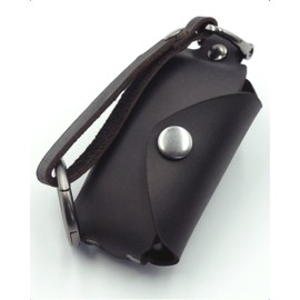 [NONINA] Genuine Leather Key Case, Made in Japan for Toyota RAV4 C-HR Prius, Corola, Camry, Land Cruiser Prado, Crown, Prius, Yaris, Yaris Cross, Harrier, Noah, Rankle, Alphard, 2 Button Black