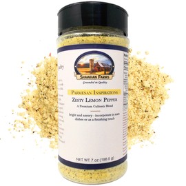 Shawhan Farms Gourmet Parmesan Inspirations Lemon Pepper Seasoning Topper Finishing Blend - 7 Oz
