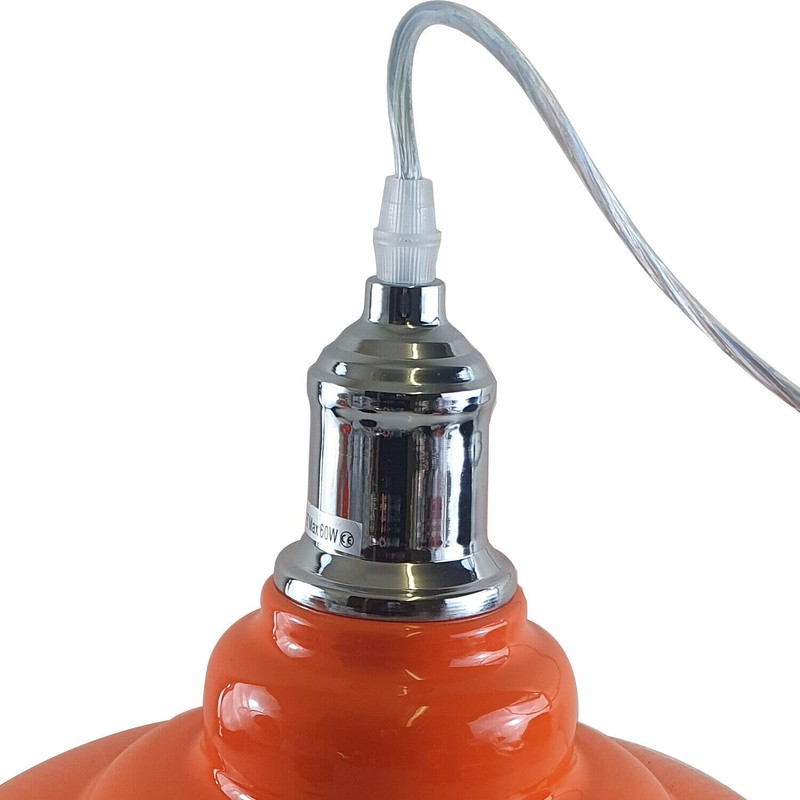 LEDSone Vintage Retro Style Industrial Orange Ceiling Pendant Lamp Cluster