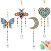 FEISHIONG Diamonds Paintings Suncatcher,Double Sided Crystal Gem Painting Hanging Ornament,Diamonds