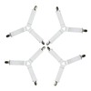 OrganiMax Bed Sheet Clips Fastener – Adjustable Elastic Straps for