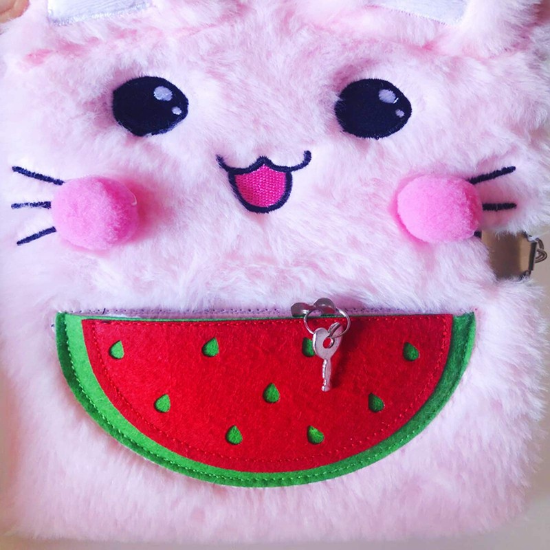 Luolizon Cat Diary for Girls with Lock and 2 Keys,Kids