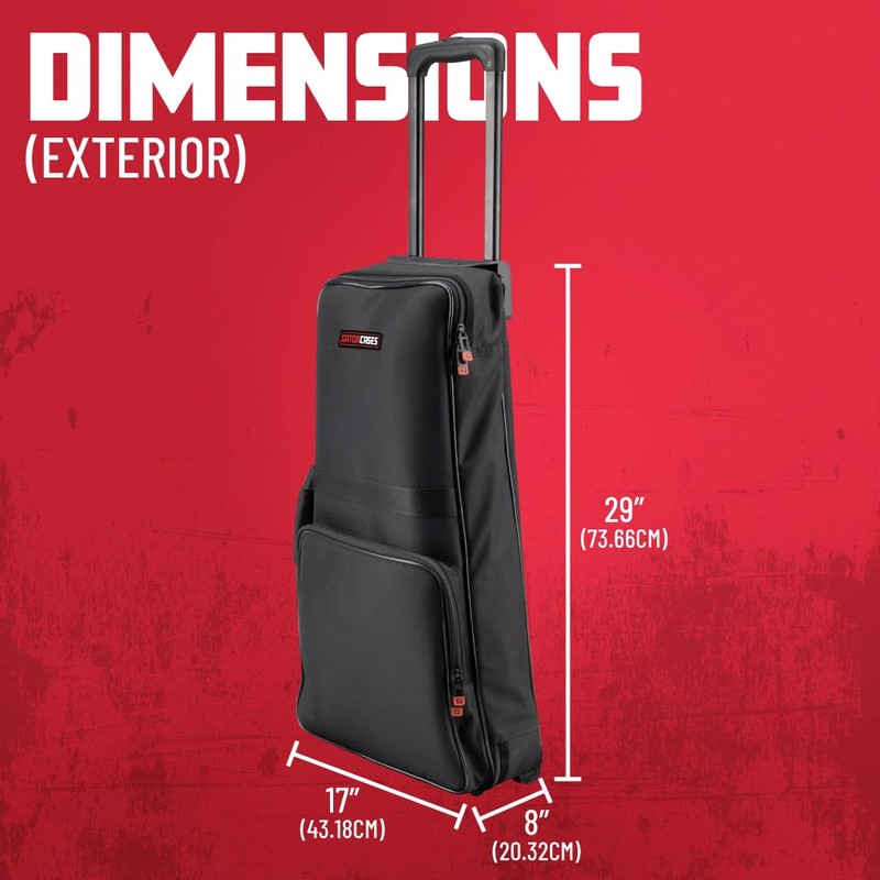Gator Cases Protechtor Student Series Bell Kit Percussion Rolling Bag,
