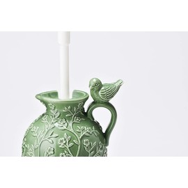 Setokraft Toilet Brush Stand, Botanical Green, SP-1921-GR Stand: 5.3 x 4.1 x 8.1 inches (13.5 x 10.5 x 20.5 cm), Brush: φ3.0 x 12.6 inches (7.5 x 32 cm)