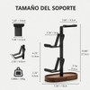 Soporte Gamer de Madera Nogal Universal para Audífonos y 2