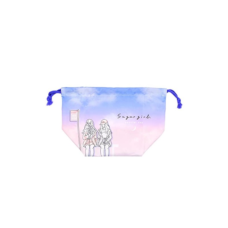 Kamio Japan Drawstring Lunch Bag for Girls Sugar Girl