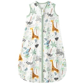 Yoofoss Baby Sleeping Bag 0-6 Months Baby Sleep Sack 0.5 TOG 100% Cotton Toddler Wearable Blanket for Infant Toddler