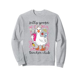Coquette Silly Goose Teacher Club Back to School Teachers Sweatshirt
