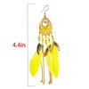 Western-style Bohemian feather pendant earrings (1)