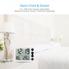 Digital Indoor Thermometer & Hygrometer with Clock LCD Display ℃/