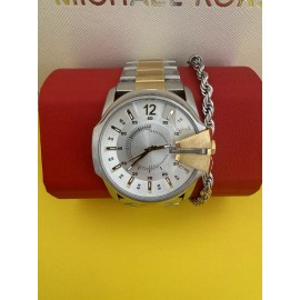 Diesel BraNEW GIFT SET Diesel Master Chief Two-Tone Men's Watch With Bracelet DZ2182SET