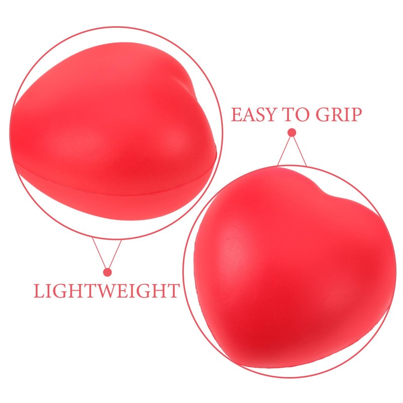 Beavorty Hand Grip Strength Trainer, 3pcs Finger Strengthener Ball Heart
