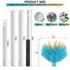 Cobweb Duster with Extension Pole，Medium Stiff Bristles Cobweb Duster Head