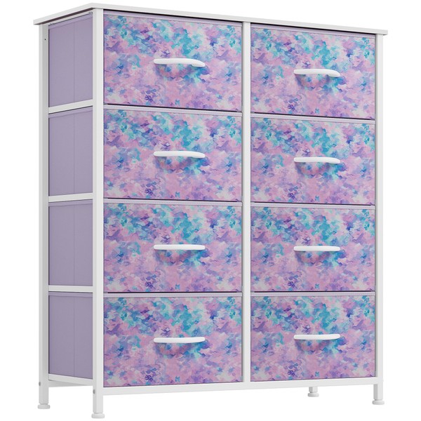 YITAHOME Fabric Dresser Drawer, Tall Storage with 8 Drawers, Dresser