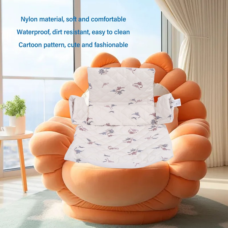Baby High Chair Cushion Waterproof Nylon Seat and Back Protection