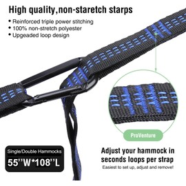 Hammock Camping Portable Single Hammocks for Outdoor Hiking Travel Backpacking - 210D Nylon Tree Tent Swing Beds for Backyard & Garden Hammock (Black/Gray)