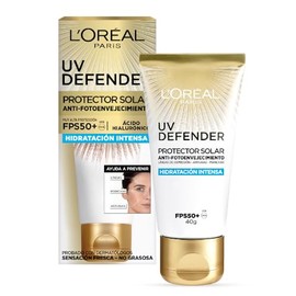 LOral Paris Protector Solar Diario FPS50 UV Defender Hidratacin Intensa, 40ml