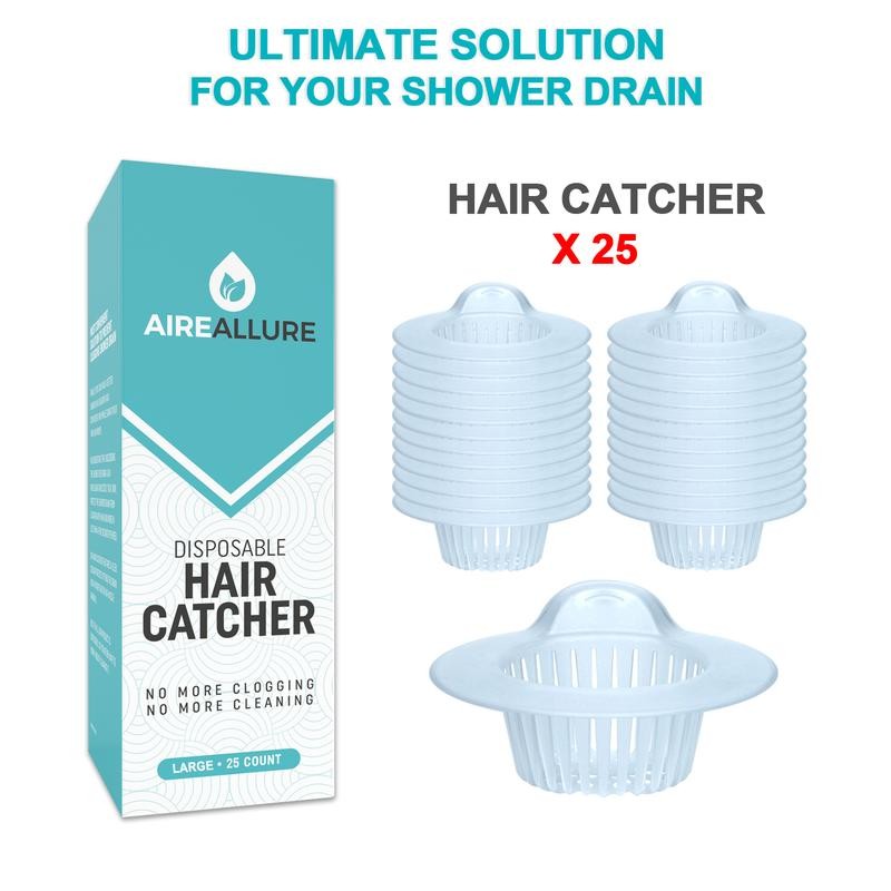 Aire Allure 25 Pack Hair Catchers for Bathroom Sink or