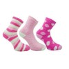 Ladies Fluffy Stripes & Polka Dot Design Co-Zee Thermal Socks