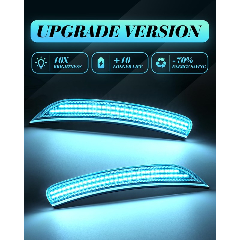 NEIFILES LED Rear Side Marker Light Compatible with Chrysler 200