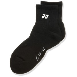 Yonex 19122J Tennis Badminton Socks (Junior), Boys, 7.5 - 8.7 inches (19 - 22 cm), black (007)