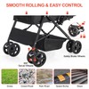 LPOTIUS Lightweight Dog Stroller with Reversible Handle for Medium Small