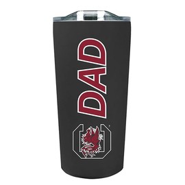 The Fanatic Group University of South Carolina Dad 18 oz. Double Walled Stainless Steel Soft Touch Tumbler - Black