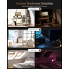 Dailycooper Portable Blackout Curtains for Bedroom 34”x 72”, 100% Blackout