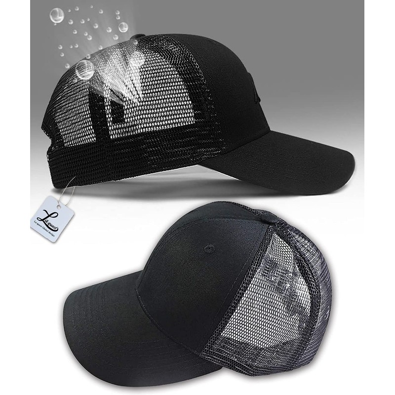 Spargel Men's Mesh Cap, Hat, Large Size (Up to 25.6