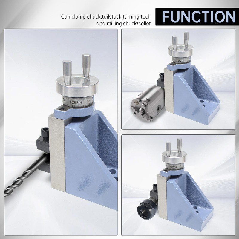 CNCTOPBAOS 210 Mini Lathe Milling Vertical Slide Tool Holder,Cast Iron