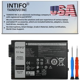 INTIFO 53.5Wh XVJNP Laptop Battery Compatible with Dell Latitude 5430 7330 Rugged Extreme Series 6JRCP 06JRCP [11.4V 4457mAh 3-Cell]