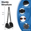 Portable & Adjustable Airplane Foot Hammock with Hardboard Support and