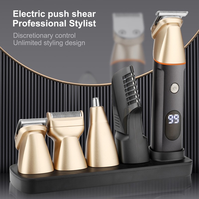 5-IN-1 Men's Hair Clipper Set Beard Shaver Electric Body Hair