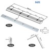 alwaiiz 4040-4 Piece Track Connector, Profile Connector, Aluminium Profile Connector