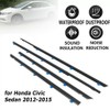 Dxuekeo Weather Stripping Window Molding Trim Seal Compatible with Honda