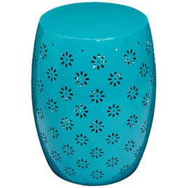 Christopher Knight Home Soleil Outdoor 15" Iron Side Table, Teal