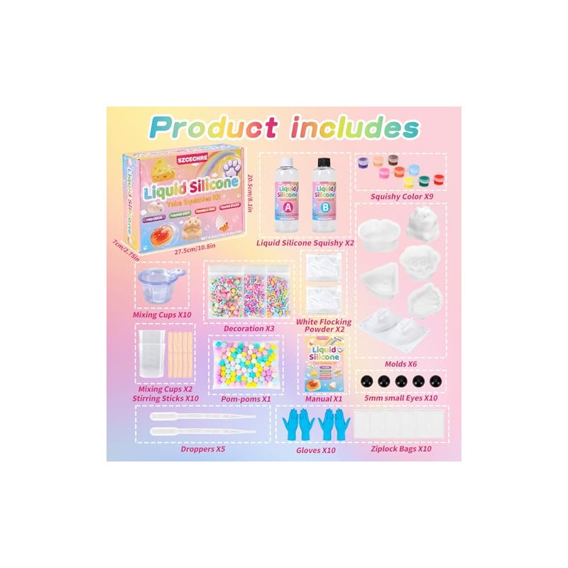 Taba Squishy Kit - 18OZ Rubber Kit with Guided, No