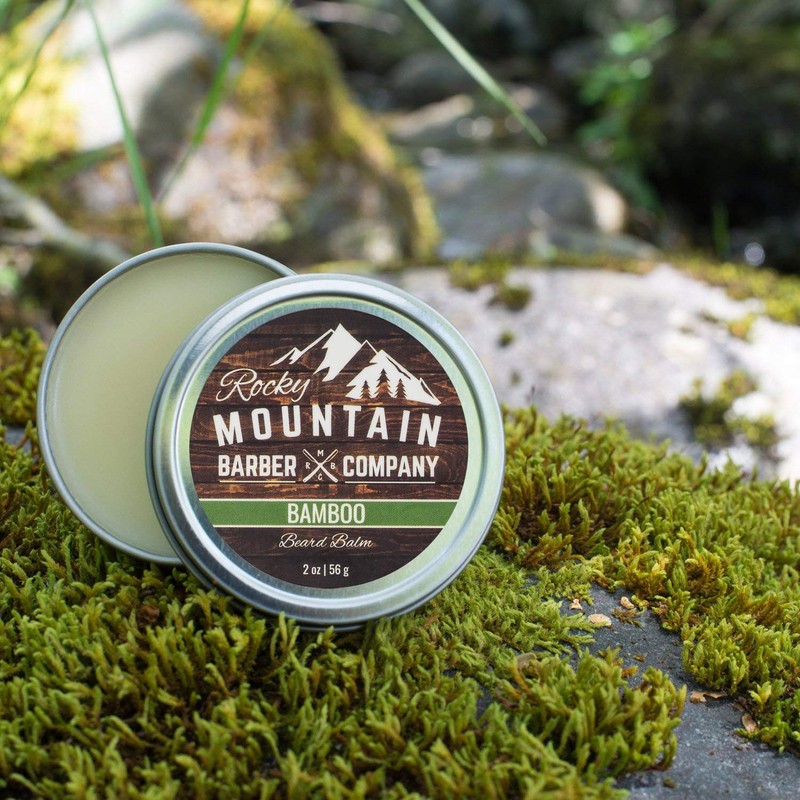 Men’s Bamboo Beard Balm Made in Canada Featuring Beeswax, Shea