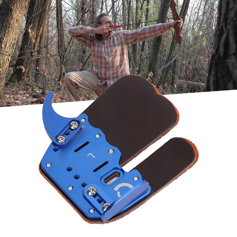 Rustic Leather Archery Finger Tab Right Hand Archery Finger Guard