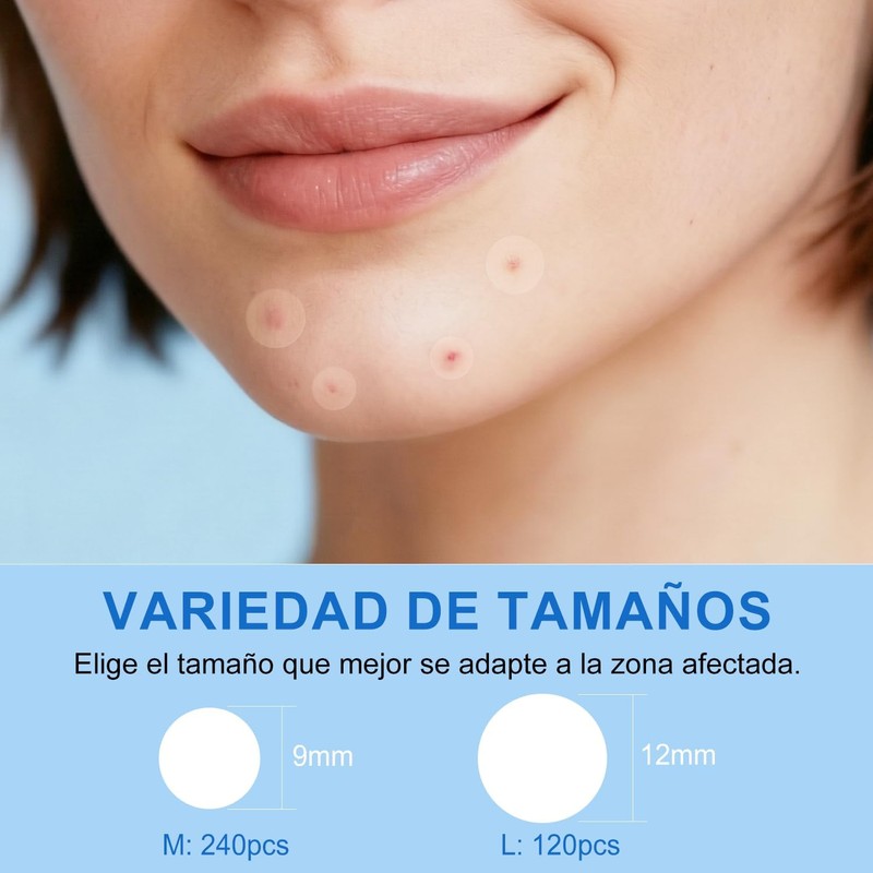 NEARPOW 360 Parches para Acné, Pimple Patch Invisible Granos y