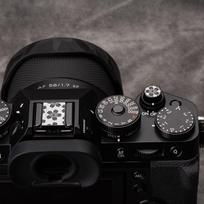 Camera Metal Hot Shoe Cover Shutter Buttons Protector for Fuji