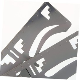 Baluue 2pcs Eyebrow Ruler Stainless Steel Brow Guide Template for Symmetrical Makeup Stencil Tool for Women and Girls for Precise Brow Shaping