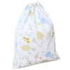 Astro Shoe Bag, White, Scandinavian Pattern, Non-woven Fabric, Drawstring Bag,